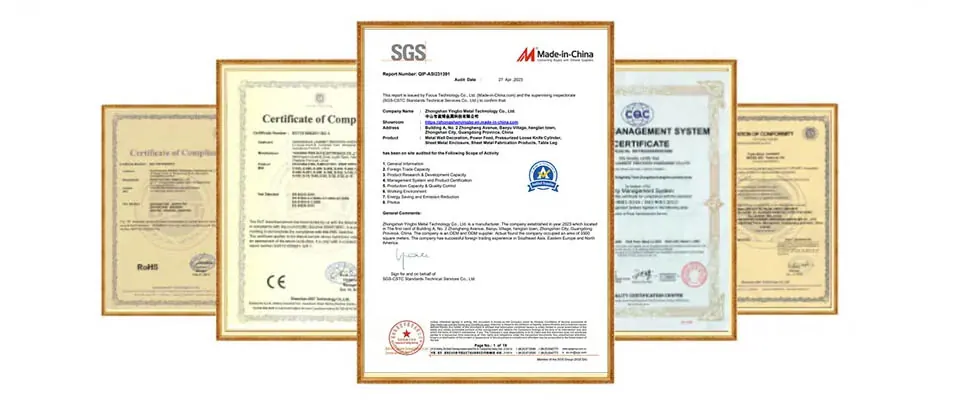 Fulei Metal ISO 9001 certificate and TUV Rheinland audited supplier evidence