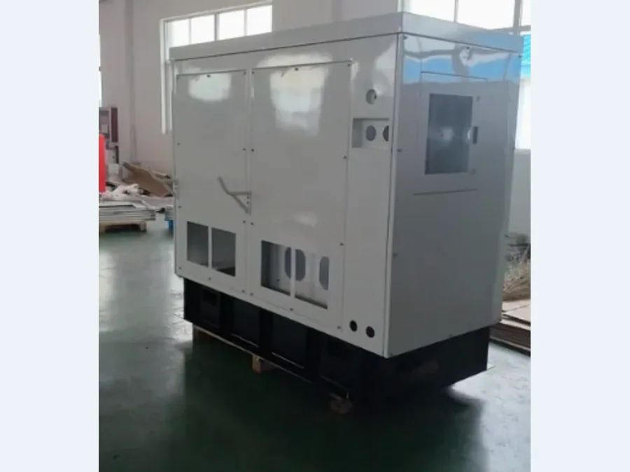 Finished HVAC equipment enclosure produced from customer drawings