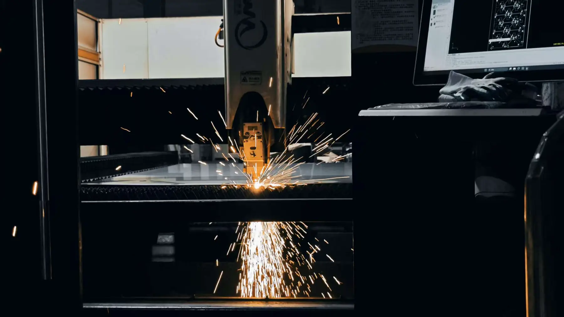 TRUMPF laser cutting sheet metal on the Fulei Metal production floor