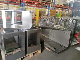 some sheet metal bulk semi-finished