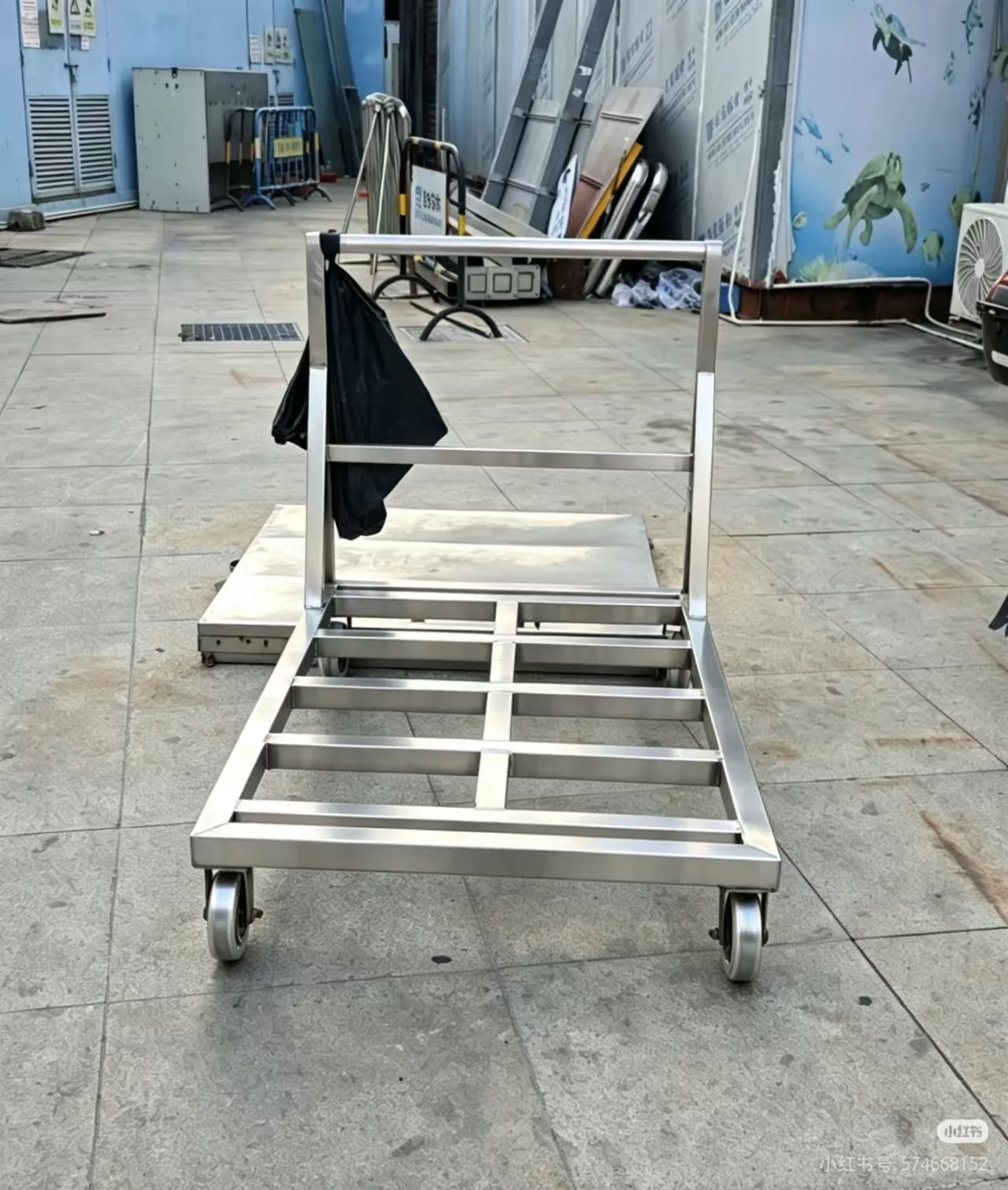 Assembled cart inspected before packing
