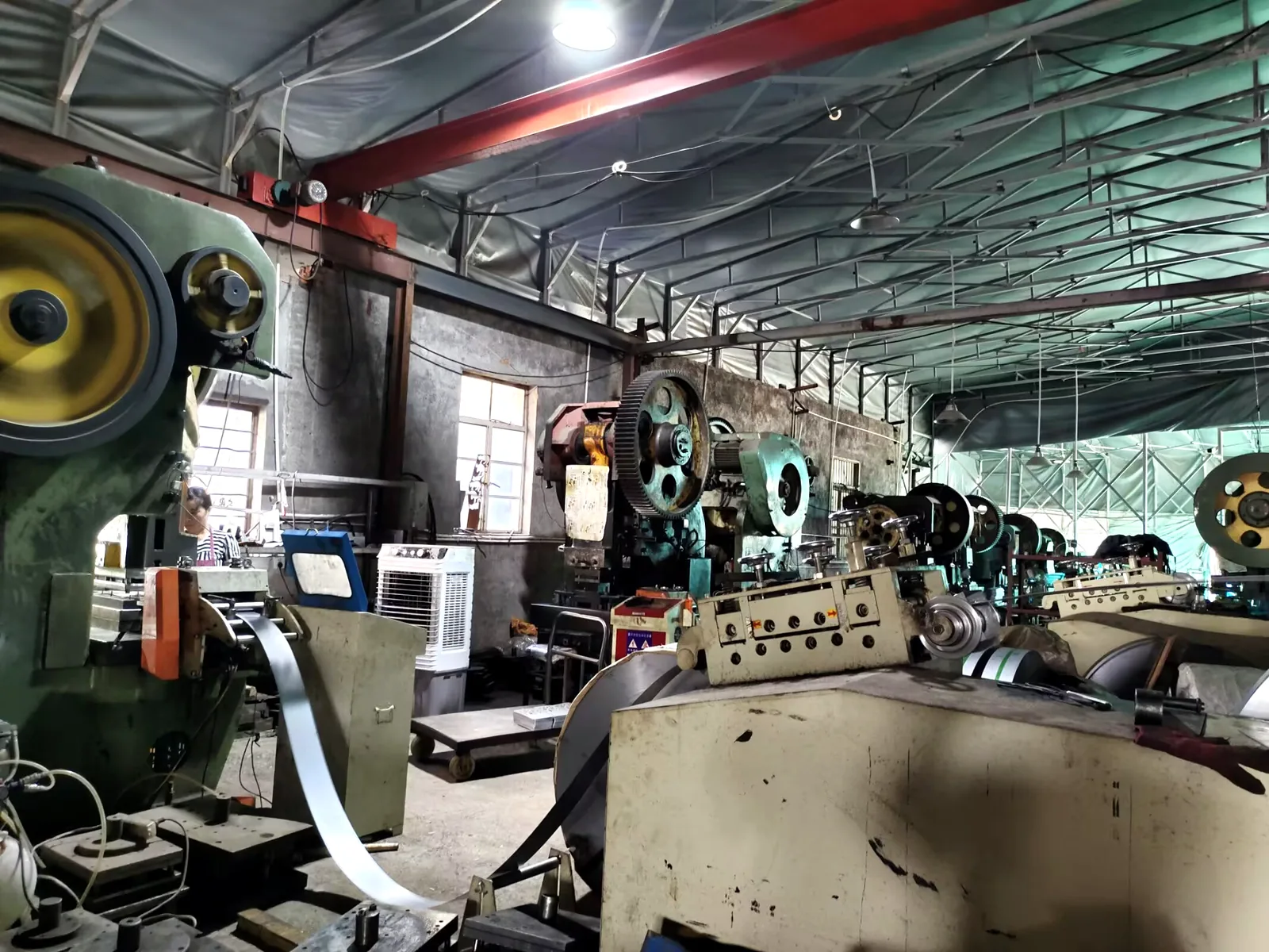 Progressive die stamping line at Fulei Metal, Ningbo